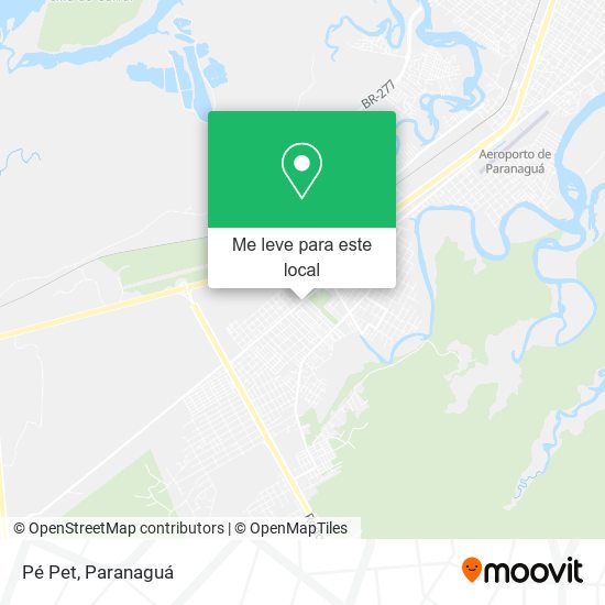 Pé Pet mapa