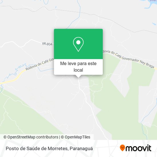 Posto de Saúde de Morretes mapa