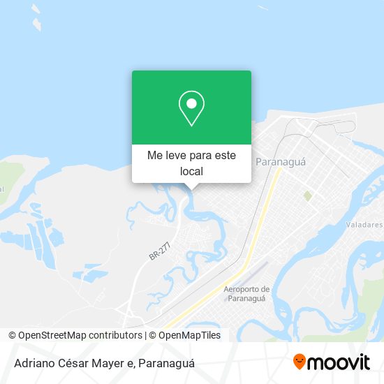 Adriano César Mayer e mapa