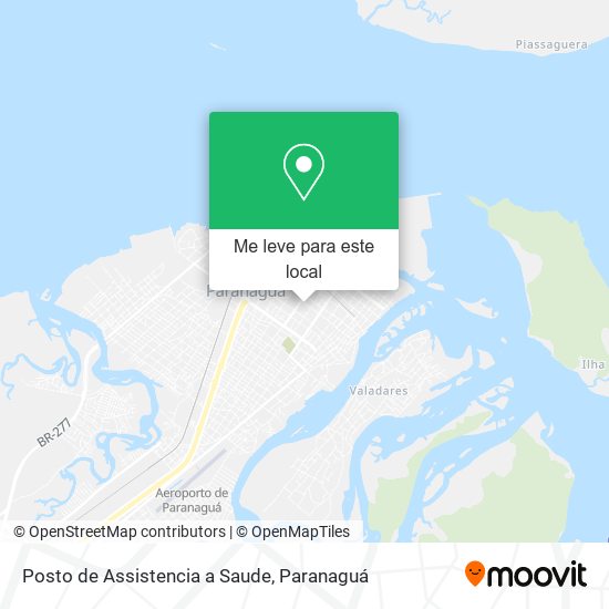 Posto de Assistencia a Saude mapa