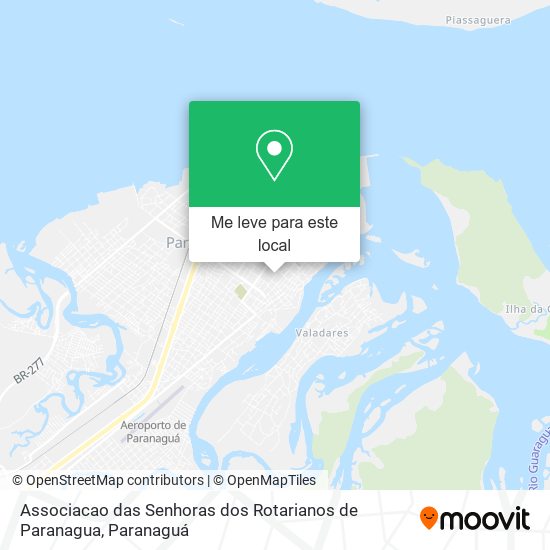 Associacao das Senhoras dos Rotarianos de Paranagua mapa