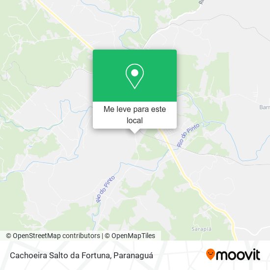 Cachoeira Salto da Fortuna mapa