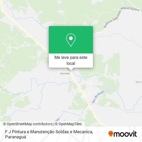 F J Pintura e Manutenção Soldas e Mecanica mapa