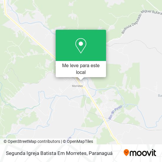Segunda Igreja Batista Em Morretes mapa