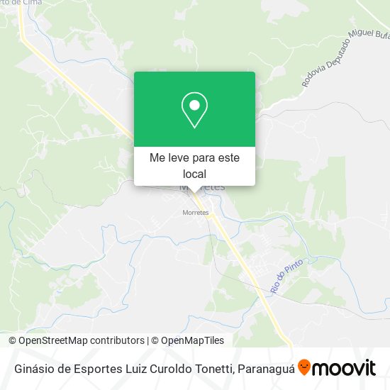 Ginásio de Esportes Luiz Curoldo Tonetti mapa