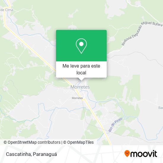 Cascatinha mapa