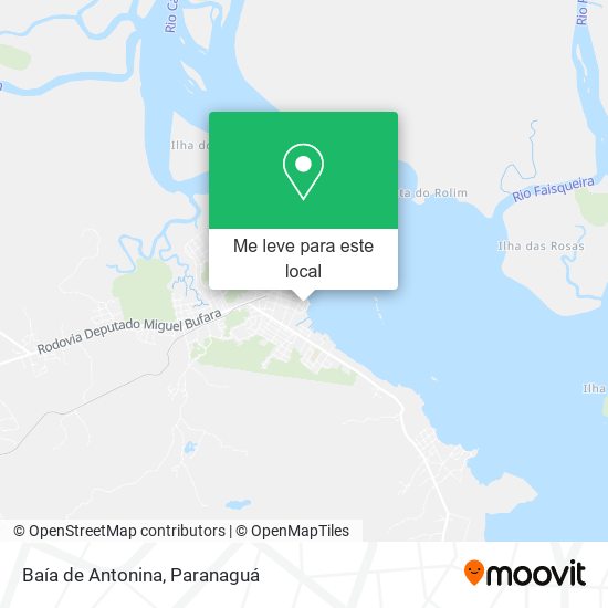 Baía de Antonina mapa