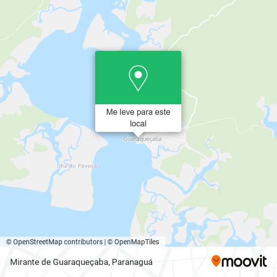 Mirante de Guaraqueçaba mapa