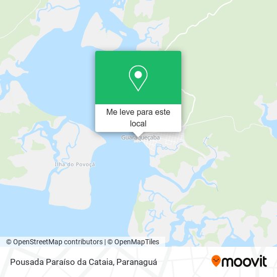 Pousada Paraíso da Cataia mapa