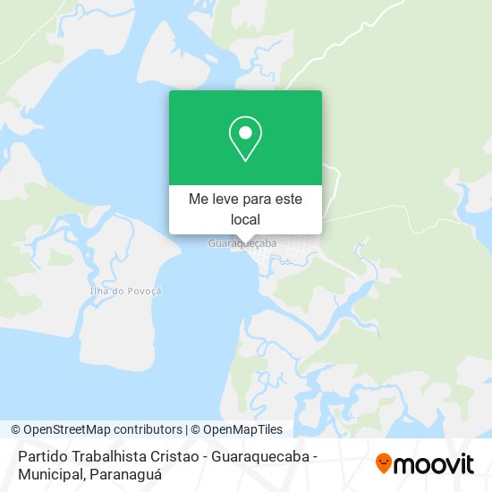 Partido Trabalhista Cristao - Guaraquecaba - Municipal mapa