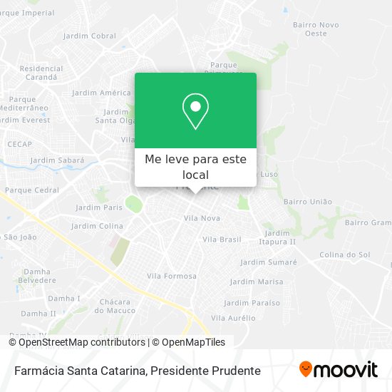 Farmácia Santa Catarina mapa