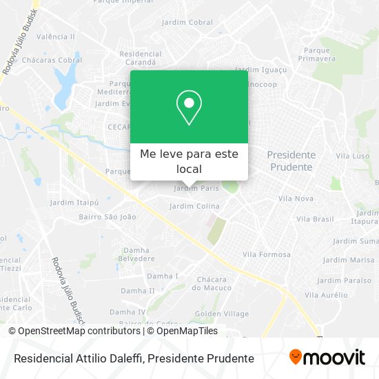 Residencial Attilio Daleffi mapa