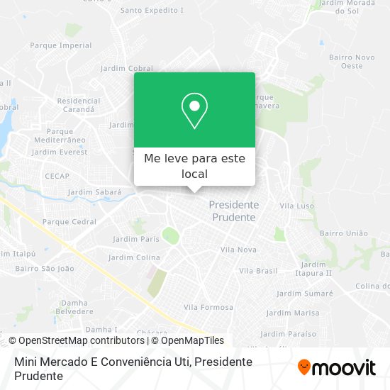 Mini Mercado E Conveniência Uti mapa