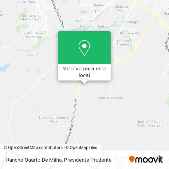 Rancho Quarto De Milha mapa