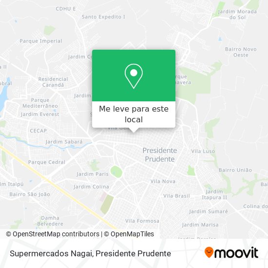 Supermercados Nagai mapa