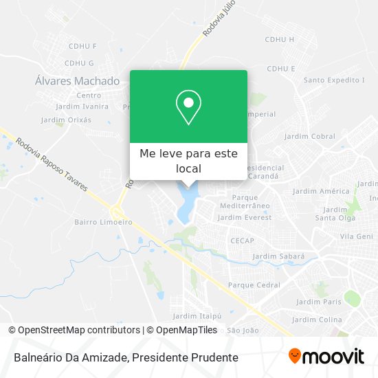 Balneário Da Amizade mapa