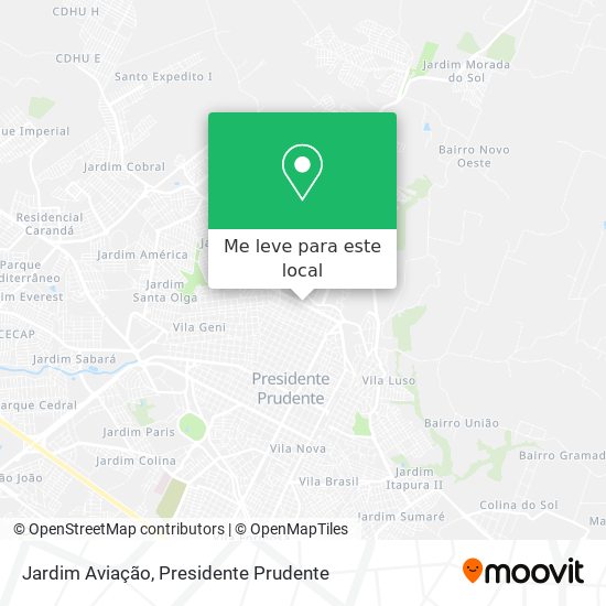 Jardim Aviação mapa