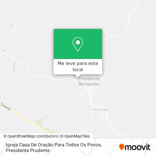 Igreja Casa De Oração Para Todos Os Povos mapa