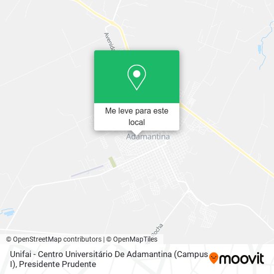 Unifai - Centro Universitário De Adamantina (Campus I) mapa