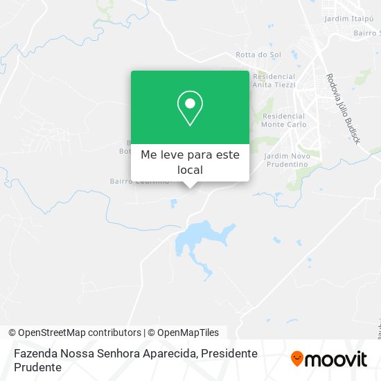 Fazenda Nossa Senhora Aparecida mapa