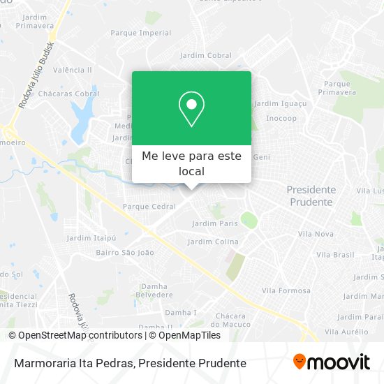Marmoraria Ita Pedras mapa