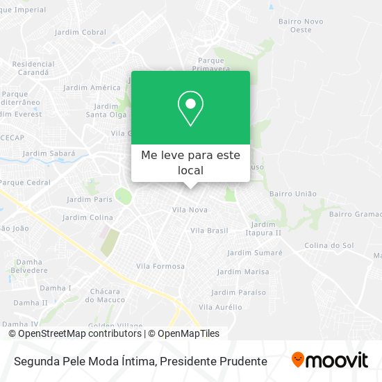 Segunda Pele Moda Íntima mapa
