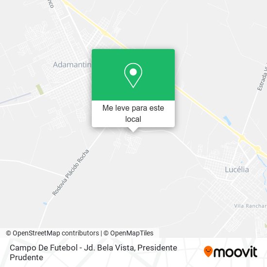 Campo De Futebol - Jd. Bela Vista mapa