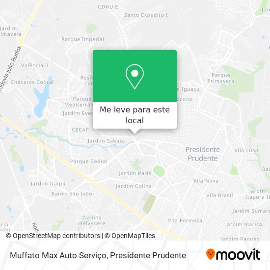Muffato Max Auto Serviço mapa