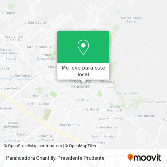 Panificadora Chantilly mapa