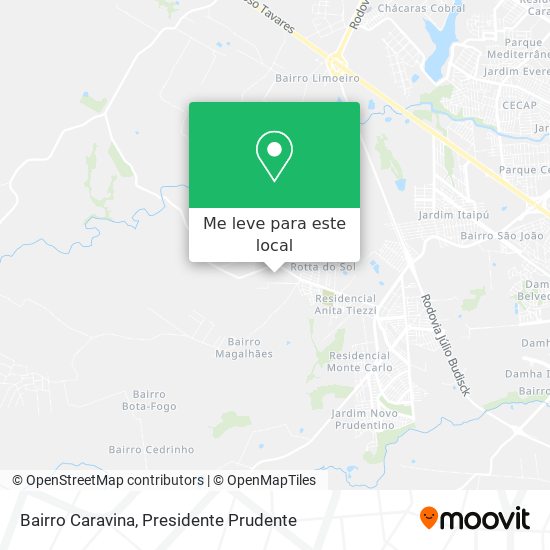 Bairro Caravina mapa
