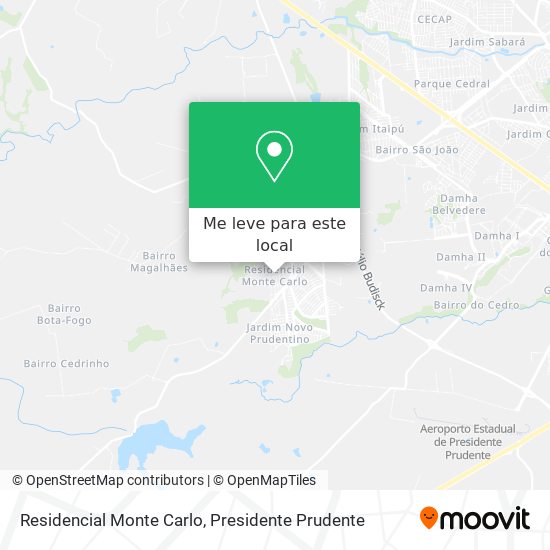 Residencial Monte Carlo mapa