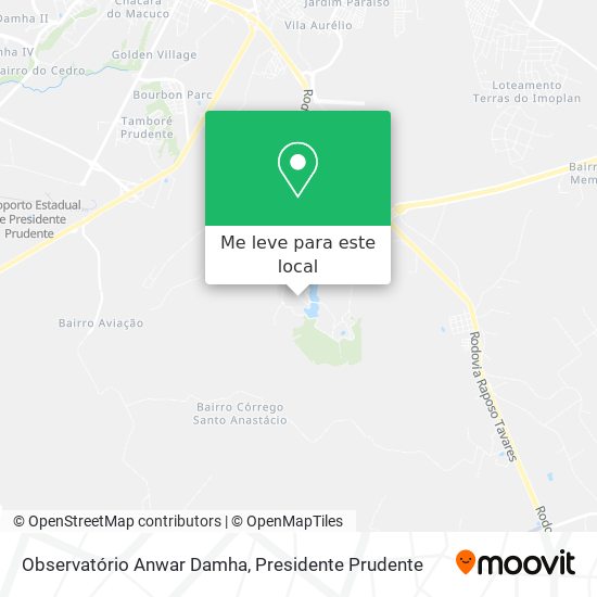Observatório Anwar Damha mapa