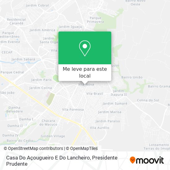 Casa Do Açougueiro E Do Lancheiro mapa