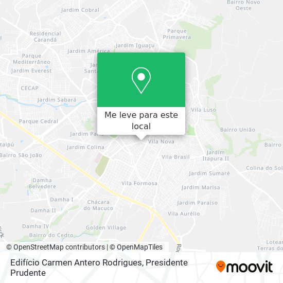 Edifício Carmen Antero Rodrigues mapa