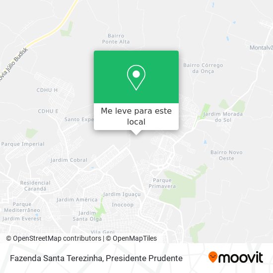 Fazenda Santa Terezinha mapa