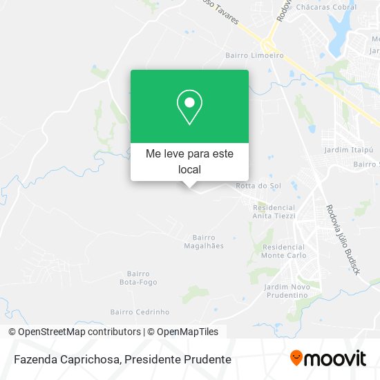 Fazenda Caprichosa mapa