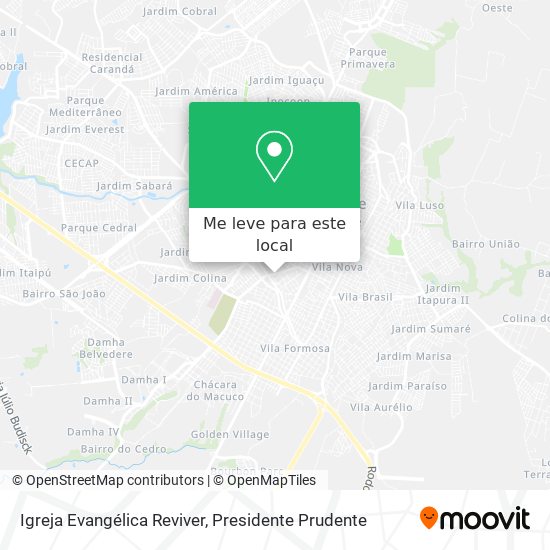 Igreja Evangélica Reviver mapa