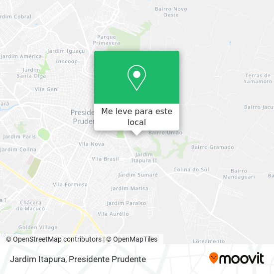 Jardim Itapura mapa