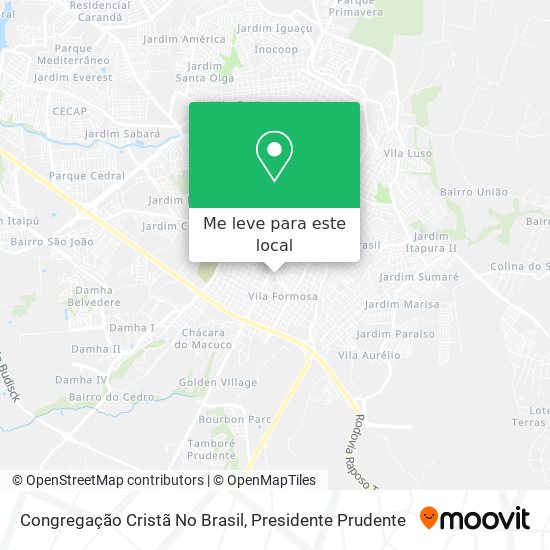 Congregação Cristã No Brasil mapa