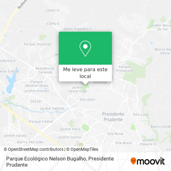 Parque Ecológico Nelson Bugalho mapa