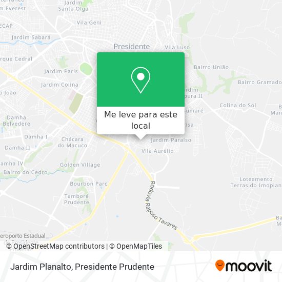 Jardim Planalto mapa