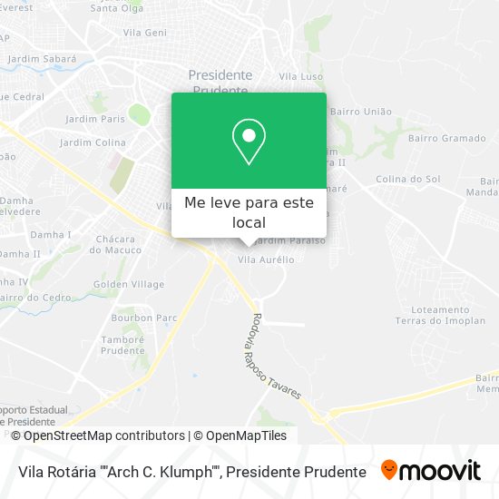 Vila Rotária ""Arch C. Klumph"" mapa