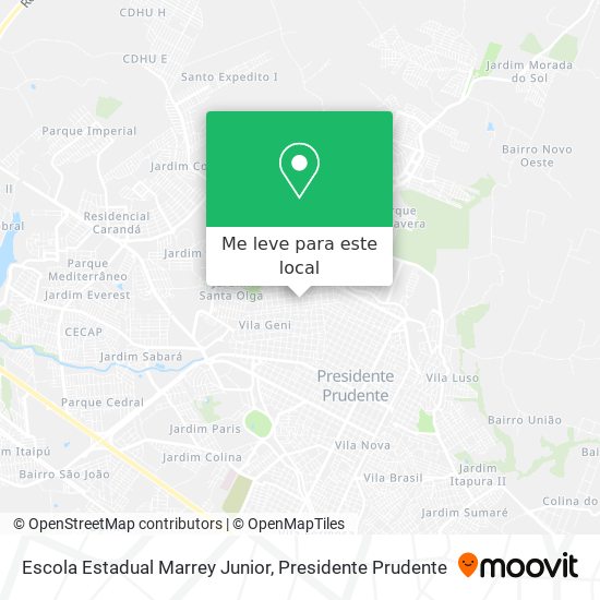 Escola Estadual Marrey Junior mapa