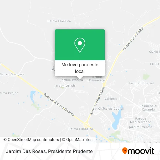 Jardim Das Rosas mapa