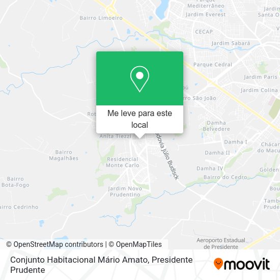 Conjunto Habitacional Mário Amato mapa