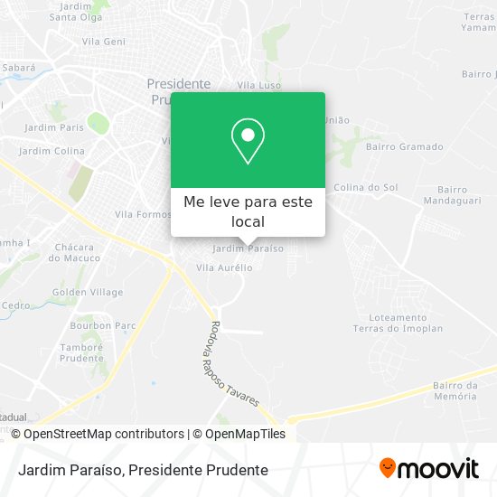 Jardim Paraíso mapa