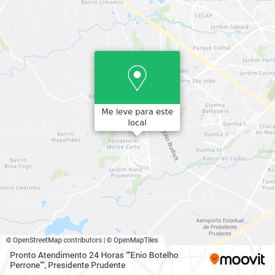 Pronto Atendimento 24 Horas ""Enio Botelho Perrone"" mapa
