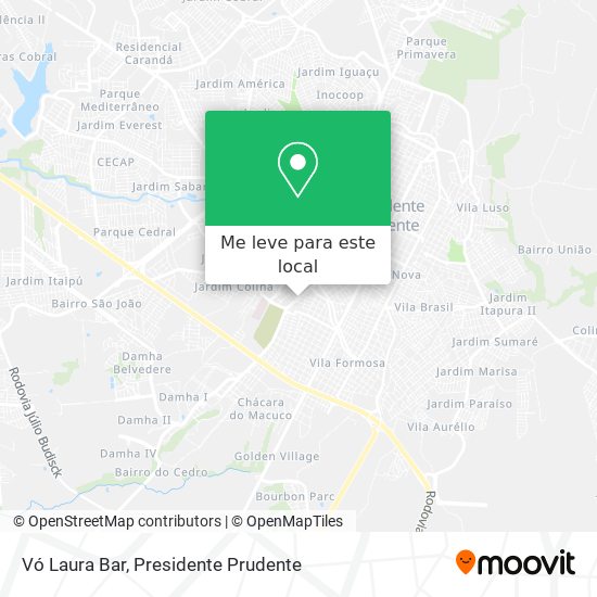 Vó Laura Bar mapa
