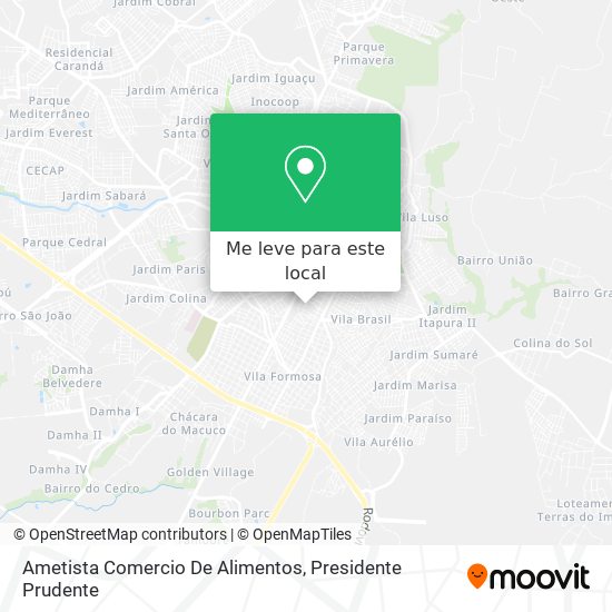 Ametista Comercio De Alimentos mapa