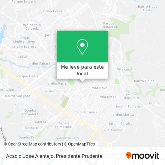 Acacio Jose Alentejo mapa